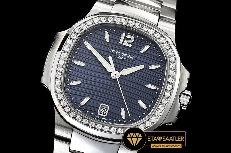 PP0271C - Patek Nautilus 33mm Diam SSSS Blue PF Miyota 9015 - 01.jpg